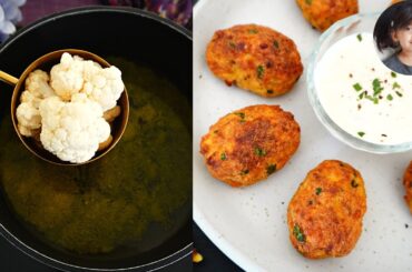 Cauliflower nuggets recipe | Cauliflower snacks recipes | Cauliflower cutlet recipes | Healthy snack