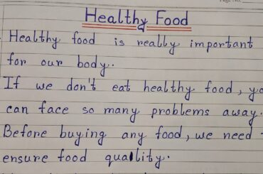 10 Lines On Healthy Food | Essay On Healthy Food In English | Easy Sentences About Healthy Food