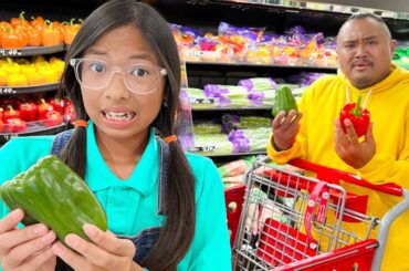 Wendy and Alex Goes Grocery Shopping for Healthy Food | Kids Cook and Eat Healthy Foods