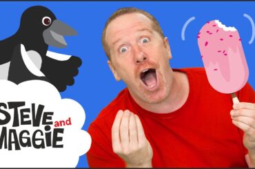 Ice Cream and Healthy Food for Kids from Steve and Maggie | Fruit for Children from Wow English TV