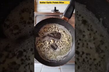 Crispy Butter Garlic Potato Bites | Easy Snack Recipe | Tea Time Snacks | Potato Snacks #shorts