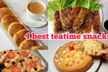 4 best evening snacks recipes I Easy teatime snacks I by @make-and-bake#teatime