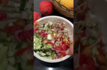 Raw mango protein salad. Healthy & Crunchy. #food #recipe #youtubeshorts