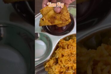 #shorts #youtubeshorts Simple lunch Tomato Biryani / Easy & Tasty Lunch Recipe/Tomato Rice w/Yam Fry