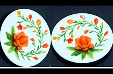 Beautiful Salad Decoration Idea /Vegetable Carving Garnish / Salad Plate Decoration / Easy Salad Art
