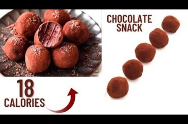 Chocolate truffle recipe-low calorie chocolate truffles-healthy truffles