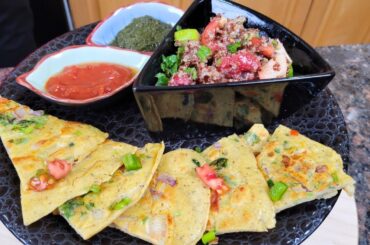 Start your day with these simply delicious and healthy recipes #quinoa garden salad and egg chila