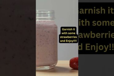 Weight loss Strawberry Breakfast Smoothie #YouTubeShorts #Shorts #Viral #smoothie  #strawberry