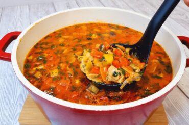 Homemade soup that heals everyone! Thick vegetable soup with meat!