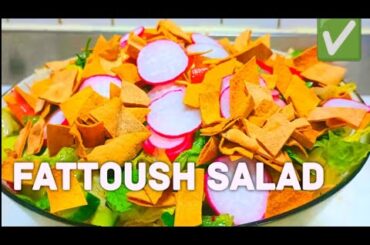 verry different fattoush salad, fattoush salad, salad recipe, healthy salad, #salad #healthy #food