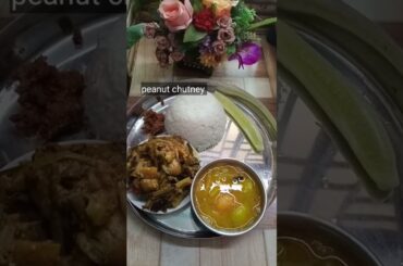 Healthy lunch Thali #veg #healthy #desi  #shorts #bengali thali