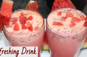 Watermelon milkshake#summer drink#summer soecial#milkshake #healthy recipes#Watermelon#viral