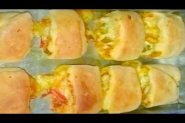 homemade chicken bread |  bakery style chicken cheese bread @eat modern eat healthy