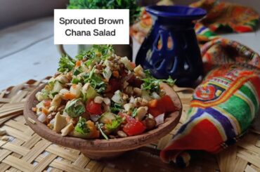 |Sprouted Brown Chana Salad|Healthy Salad Recipe|Dilse Foodie Re|