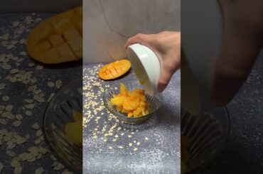 Mango Chia Oats Pudding| Mango Recipes | Easy & Healthy Breakfast Ideas | Overnight Oats #shorts