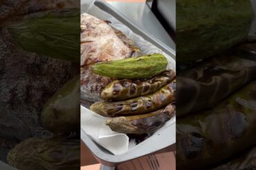 Grilled Fish, Bitter Melon, and Eggplant. Healthy Lunch? #howto #shorts #food #cooking