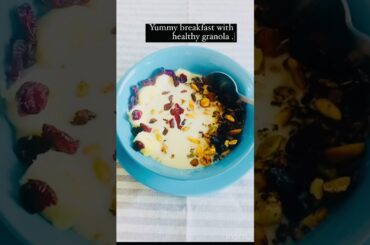 Yummy &Healthy Breakfast ideas.#foodie #healthy #granola #banana #dairyfree #healthybreakfast #vegan