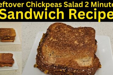 How to Make Sandwich from Leftover Salad | Wow Healthy Lifestyle Sandwich Recipe | Protein Sandwich