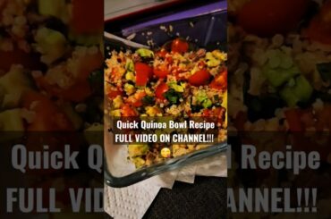 Quinoa Bowl Recipe | Quick Healthy Meal Ideas #eatbetter #healthylifestyle #quinoa