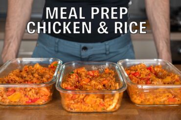 Meal Prep MASSIVE Chicken and Rice (Low Calorie High Protein)