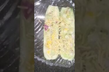 Cucumber Boat Salad | Healthy Weight Loss Recipe | #viral  Cucumber Salad  #shorts #weightloss