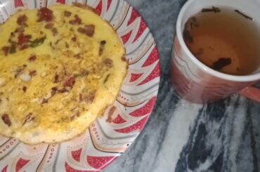 healthy weight loss breakfast//weight omlet with green tea//Ruqia rana