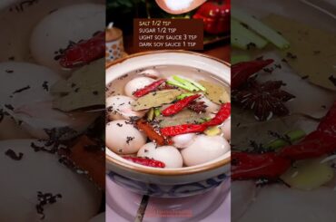 EASY & QUICK TEA EGGS RECIPE #eggrecipe #chinesefood #cooking #blacktea #snack #healthyrecipes