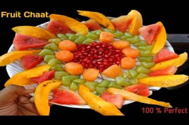 Fruit Chaat Recipe | Easy Fruit Decoration Idea in Plate | Fruit Salad Recipe| Fruit Tasty Delight|