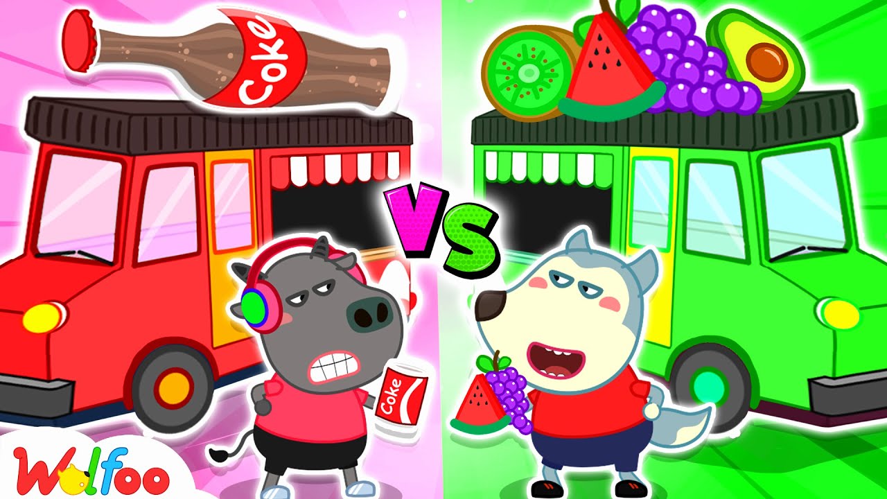 Yummy Rainbow Juice – Wolfoo Learns Healthy Food Choices With the Drink Truck @wolfoofamilyofficial Yummy Rainbow Juice - Wolfoo Learns Healthy Food Choices With the Drink Truck @wolfoofamilyofficial