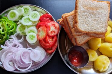 healthy vegetables sandwich | vegetables sandwich | sandwich recipe|healthy recipes | aloo sandwich