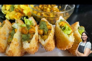 Bread Pockets Recipe | Kabuli Chana Bread Pockets Recipe-Kabuli Chana Recipe | Bread Recipe