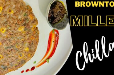 Millet Chilla Recipe | Instant Gluten Free Healthy Breakfast Recipe | Weight Loss Millet Recipe