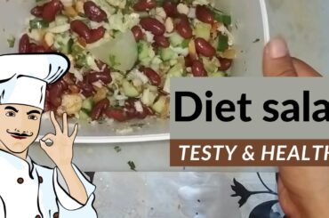 Beans, Greens, and Everything In Between   A Healthy Salad Recipe #healthysaladrecipe #tastysalad