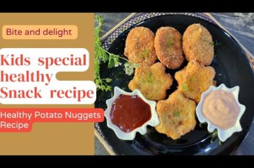 Potato Nuggets Recipe|Kids special Healthy snack recipe|by Madeeha batool