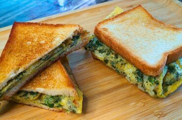 10 Min. Easy & Healthy Breakfast Recipe | Sandwich Recipe | Bread Omelette