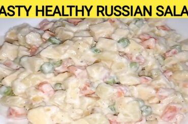 Russian Salad Recipe | Tasty Healthy Salad Recipe | Russian Salad by Foods With Rubina