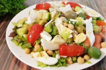 The Most Satisfying Healthy Salad Recipe for Belly fat Reduce,Glowing fair skin & Faster Hair growth