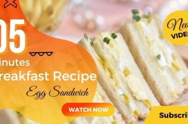 Sandwich Recipe | Bread Breakfast Recipe | Egg Breakfast Recipe | 5mins Breakfast