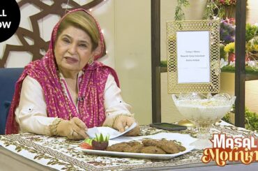 Masala Mornings | Eid Special | Recipes : Nawabi Zaiqa Sawaiyan & Adani Kabab | Chef Shireen Anwar