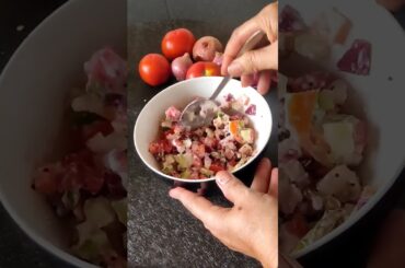 Healthy salad in 5 min #foodrecipe #asmr #recipe #instantrecipe #food #trending