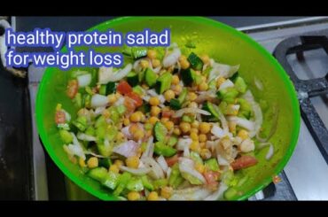 Healthy protein salad weight loss friendly by Fatima Food Secrets