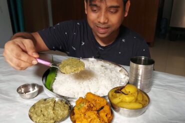 Simple Healthy Bottle Gourd Bharta Recipe and Eating Lunch