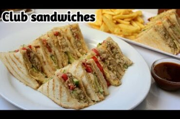 Club Sandwich Batter then Restaurant | Quick easy & Healthy Club sandwich Recipe by (ICE AND SPICE)
