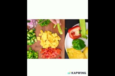 Quick & Easy healthy Mango salsa #salsa #mango #healthyrecipes #easyrecipe #tasty #vegan