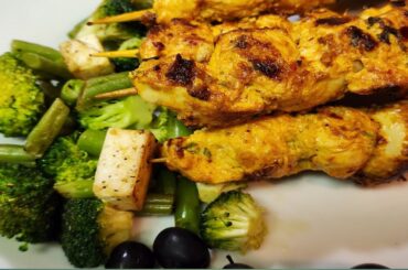 Chicken Skewers with Vegetables| Healthy Lunch idea's Recipe, Desi in Dubai787,