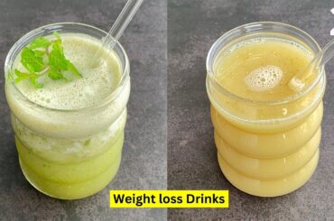 2 Weight loss Summer Drink | No Sugar Healthy Summer Coolers | Easy Drink Recipes | Weightloss Hindi