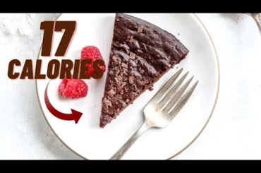 88 Calories for the whole chocolate cake- Low calorie chocolate cake recipe