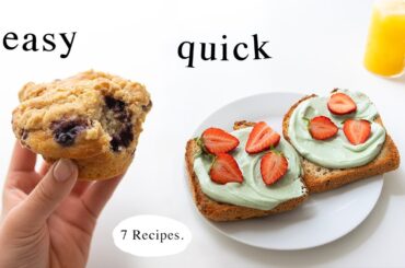 A Week of Realistic Breakfast Ideas (quick, easy & good for me)