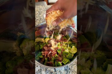 BACON BROCCOLI SALAD #keto #carnivore #ketovore #salad #food #easyrecipe #lowcarb #bacon #healthy