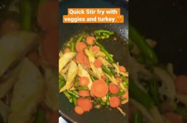 MY HEALTHY WEIGHT-LOSS  JOURNEY WITH #ms QUICK STIR FRY WITH TURKEY. Heat intolerant = Quick recipes